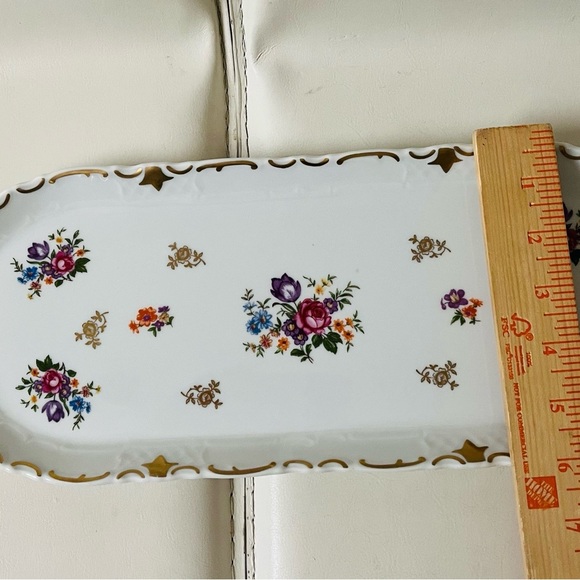 Vintage Porcelain Tray From German Democratic Republic 6/15 Inch - Picture 3 of 11